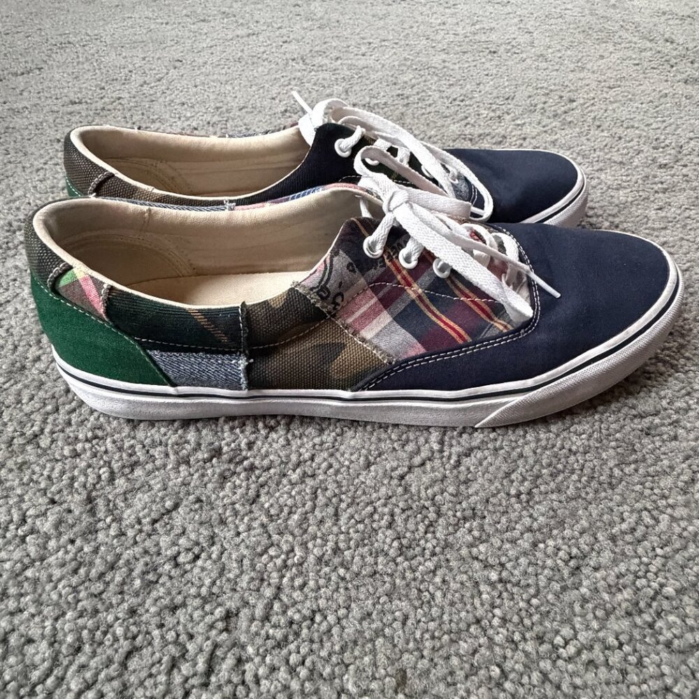 Polo Ralph Lauren Keaton Patchwork Sneakers Men's Size 13 -Skater Inspired -GUC - Picture 3 of 14